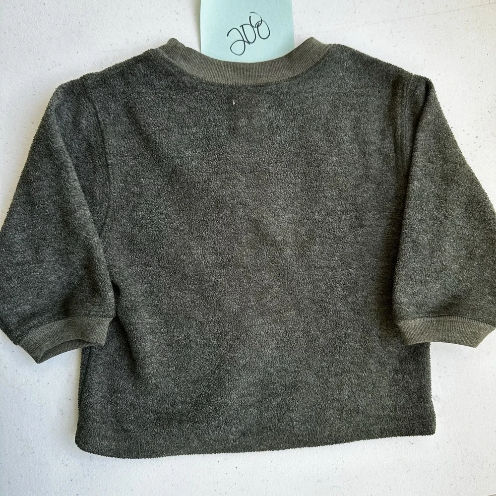 Baby Gap Bear Sweater Green Brown 6-12 Months Toddler Boys Pullover Shirt Top
